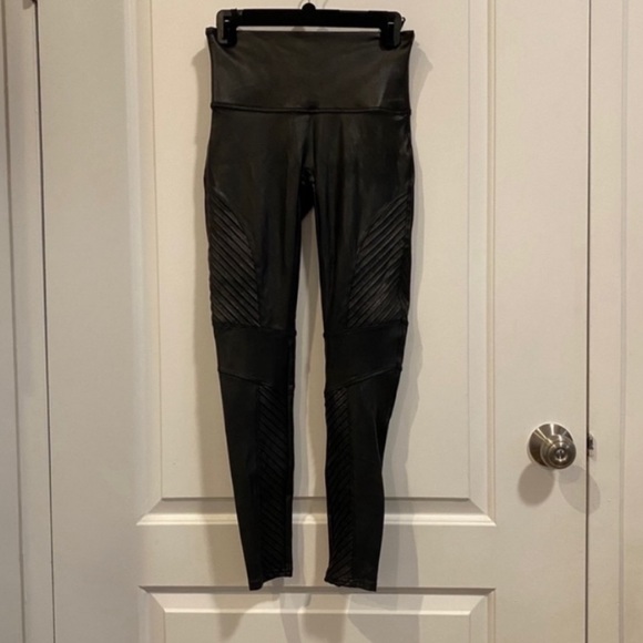 Spanx Faux Leather Moto Leggings - Picture 5 of 6